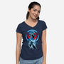 Mega X-Womens-V-Neck-Tee-rmatix