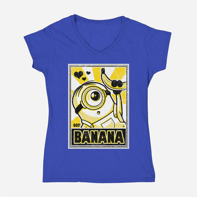Oh Banana-Womens-V-Neck-Tee-FernandoSala