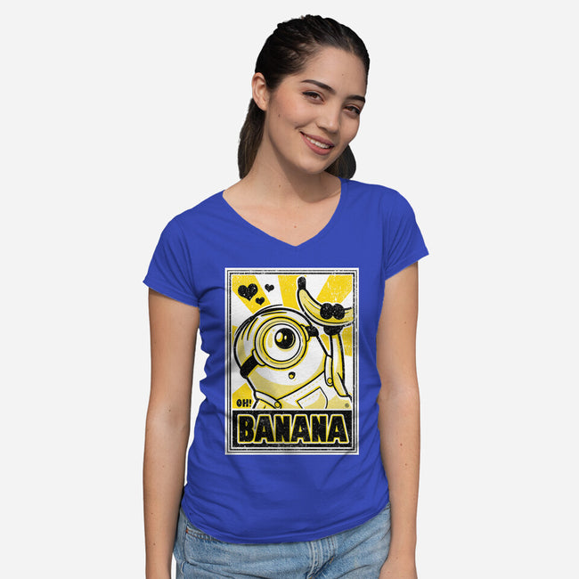 Oh Banana-Womens-V-Neck-Tee-FernandoSala