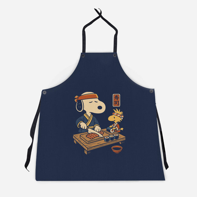 Sushi Tomodachi Club-Unisex-Kitchen-Apron-Popnotic