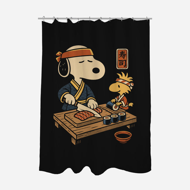 Sushi Tomodachi Club-None-Polyester-Shower Curtain-Popnotic