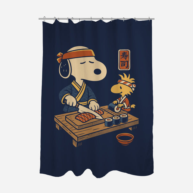 Sushi Tomodachi Club-None-Polyester-Shower Curtain-Popnotic