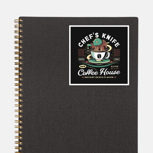 Chefs Knife Coffee Crest-None-Glossy-Sticker-LAGELANTEE