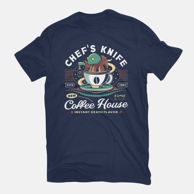 Chefs Knife Coffee Crest-Mens-Heavyweight-Tee-LAGELANTEE