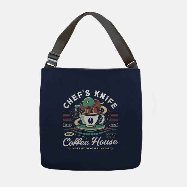 Chefs Knife Coffee Crest-None-Adjustable Tote-Bag-LAGELANTEE