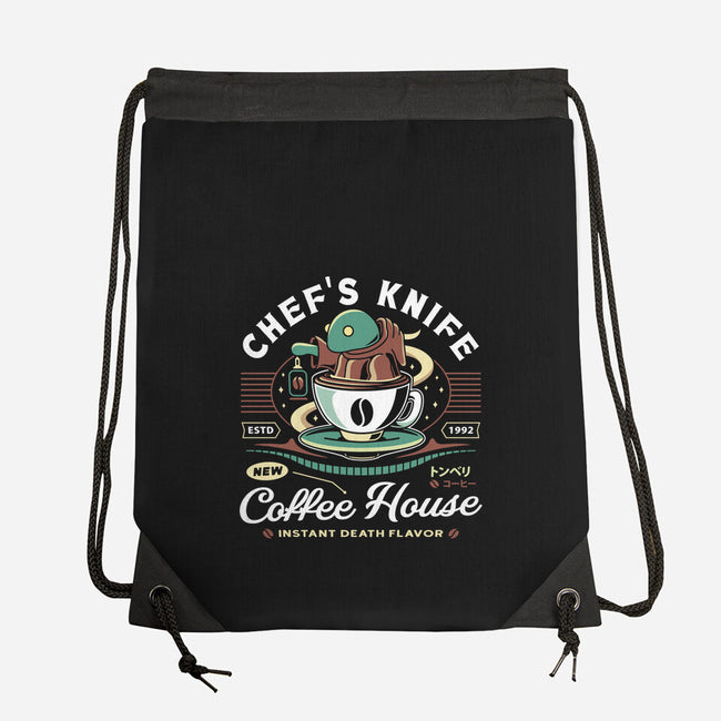 Chefs Knife Coffee Crest-None-Drawstring-Bag-LAGELANTEE