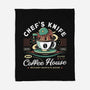 Chefs Knife Coffee Crest-None-Fleece-Blanket-LAGELANTEE