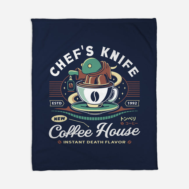 Chefs Knife Coffee Crest-None-Fleece-Blanket-LAGELANTEE
