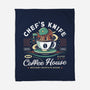 Chefs Knife Coffee Crest-None-Fleece-Blanket-LAGELANTEE