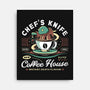 Chefs Knife Coffee Crest-None-Stretched-Canvas-LAGELANTEE