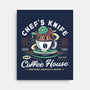 Chefs Knife Coffee Crest-None-Stretched-Canvas-LAGELANTEE