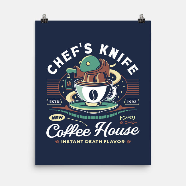 Chefs Knife Coffee Crest-None-Matte-Poster-LAGELANTEE