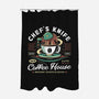 Chefs Knife Coffee Crest-None-Polyester-Shower Curtain-LAGELANTEE