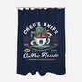Chefs Knife Coffee Crest-None-Polyester-Shower Curtain-LAGELANTEE