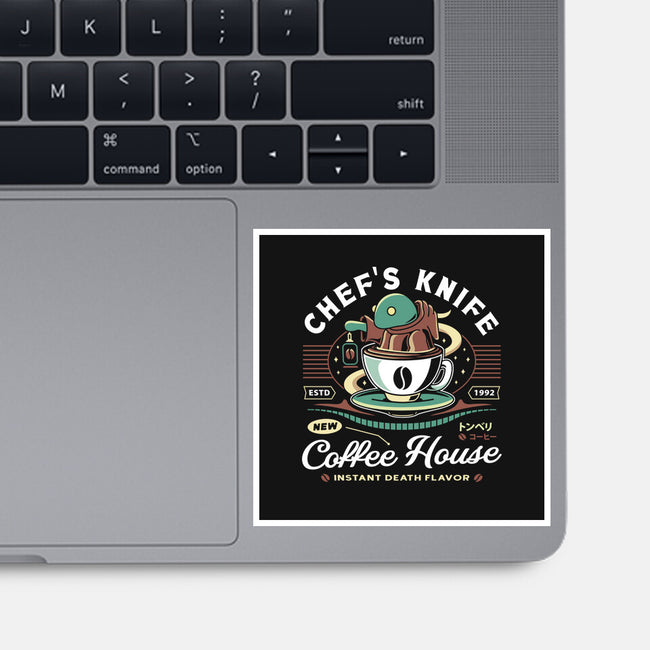 Chefs Knife Coffee Crest-None-Glossy-Sticker-LAGELANTEE