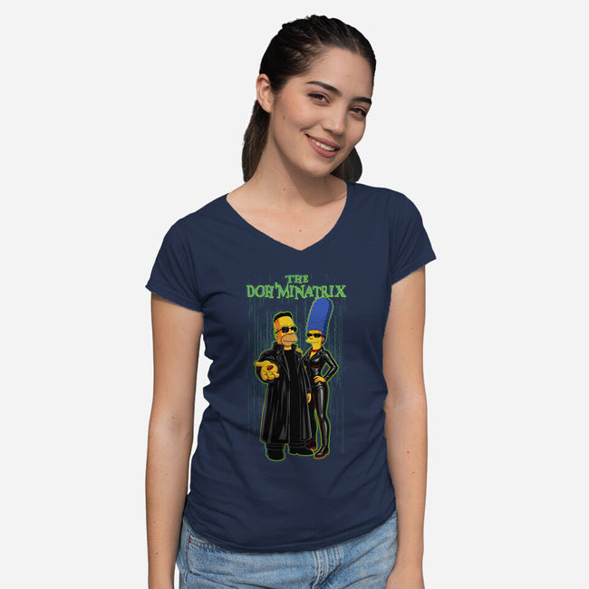 Dohminatrix-Womens-V-Neck-Tee-P1yu5h