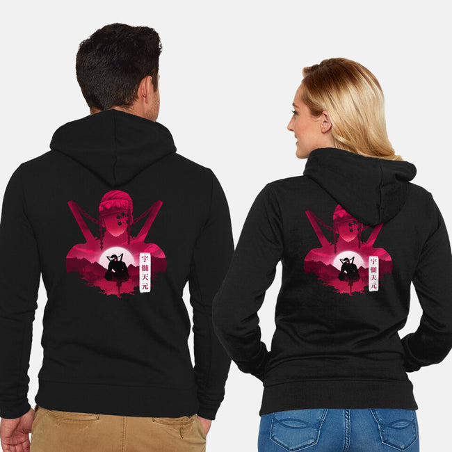 Sound Hashira-Unisex-Zip-Up-Sweatshirt-Dixie Z
