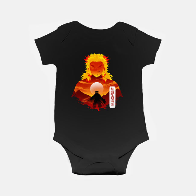 Flame Hashira-Baby-Basic-Onesie-Dixie Z