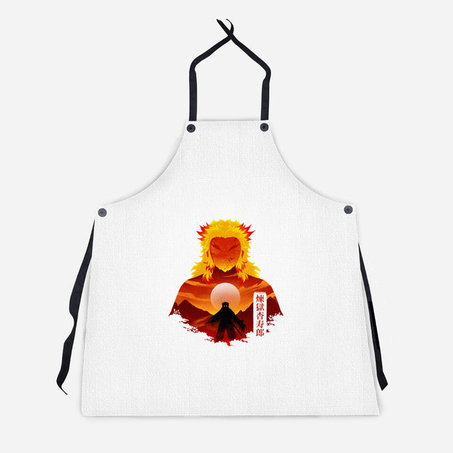 Flame Hashira-Unisex-Kitchen-Apron-Dixie Z
