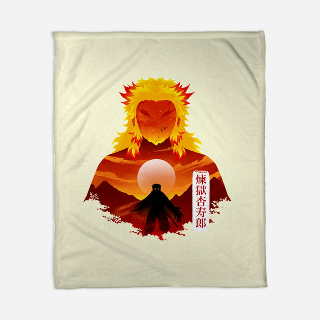 Flame Hashira-None-Fleece-Blanket-Dixie Z