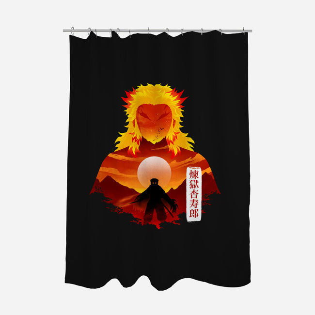 Flame Hashira-None-Polyester-Shower Curtain-Dixie Z