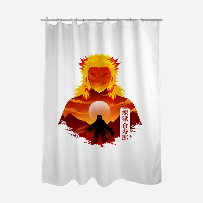 Flame Hashira-None-Polyester-Shower Curtain-Dixie Z