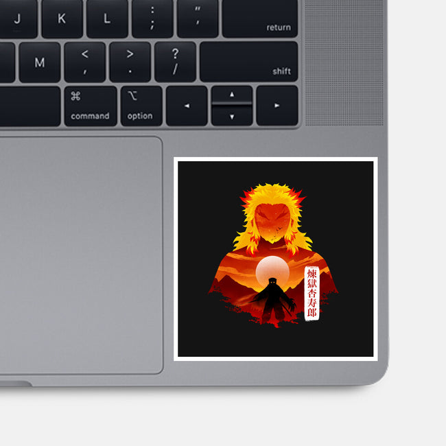 Flame Hashira-None-Glossy-Sticker-Dixie Z