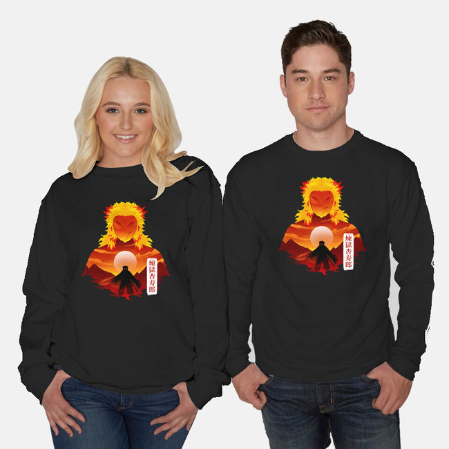 Flame Hashira-Unisex-Crew Neck-Sweatshirt-Dixie Z