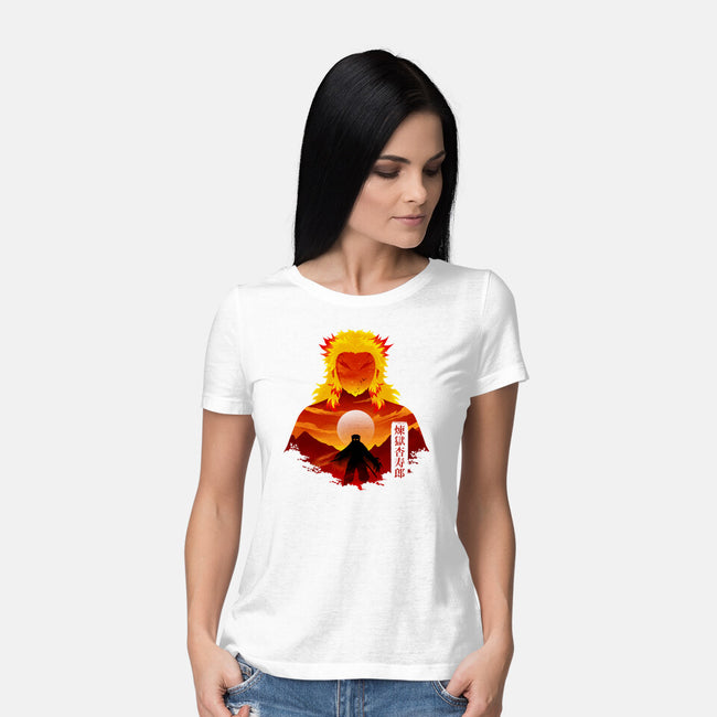 Flame Hashira-Womens-Basic-Tee-Dixie Z