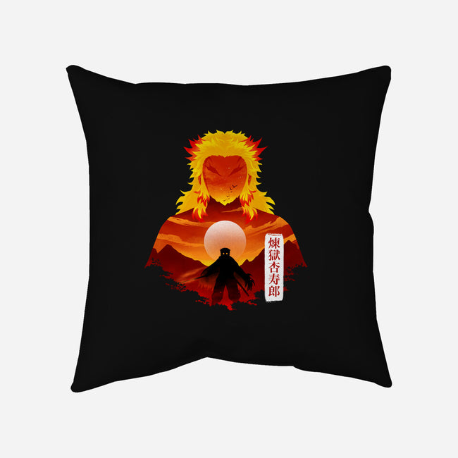 Flame Hashira-None-Removable Cover w Insert-Throw Pillow-Dixie Z