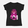 Love Hashira S-Womens-V-Neck-Tee-Dixie Z