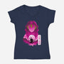 Love Hashira S-Womens-V-Neck-Tee-Dixie Z