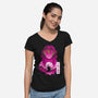 Love Hashira S-Womens-V-Neck-Tee-Dixie Z