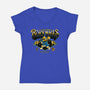 Go Black Mages-Womens-V-Neck-Tee-Hafaell