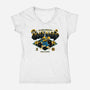 Go Black Mages-Womens-V-Neck-Tee-Hafaell