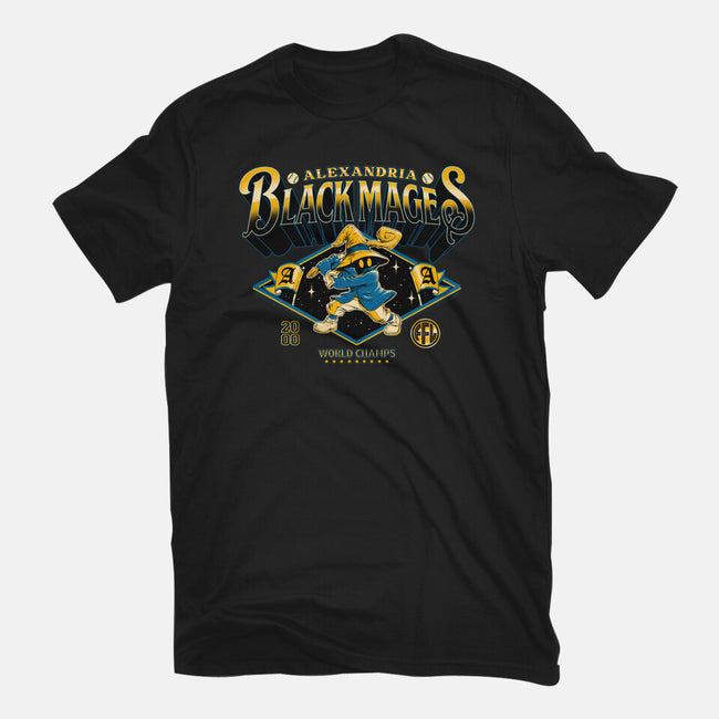 Go Black Mages-Womens-Fitted-Tee-Hafaell