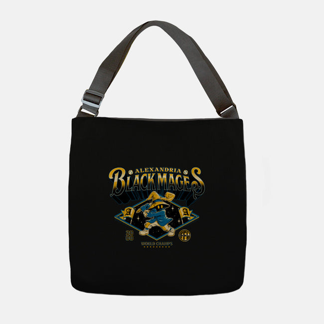 Go Black Mages-None-Adjustable Tote-Bag-Hafaell