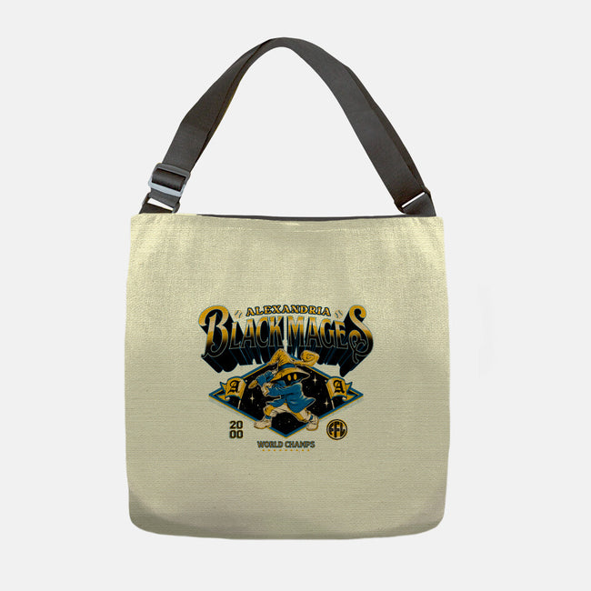 Go Black Mages-None-Adjustable Tote-Bag-Hafaell