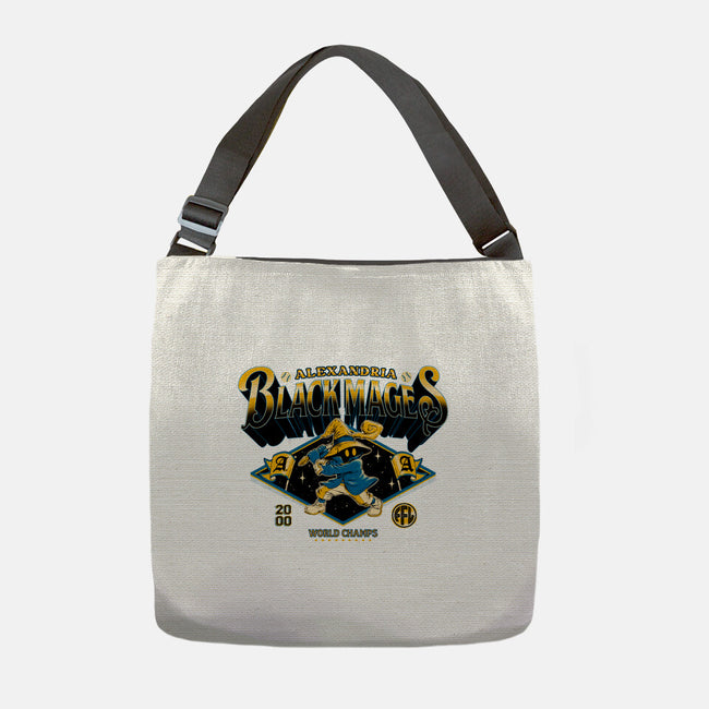 Go Black Mages-None-Adjustable Tote-Bag-Hafaell