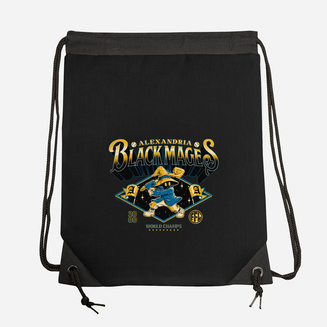 Go Black Mages-None-Drawstring-Bag-Hafaell