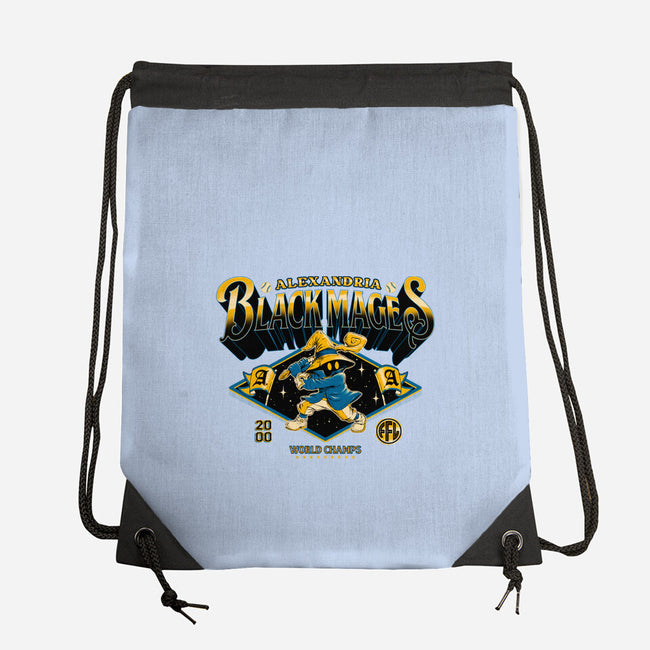 Go Black Mages-None-Drawstring-Bag-Hafaell