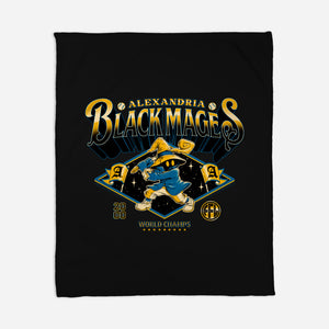 Go Black Mages-None-Fleece-Blanket-Hafaell