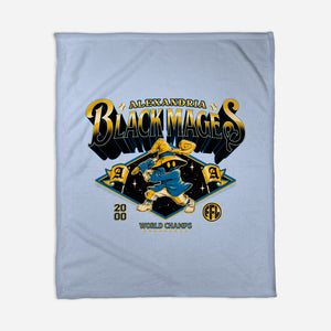 Go Black Mages-None-Fleece-Blanket-Hafaell