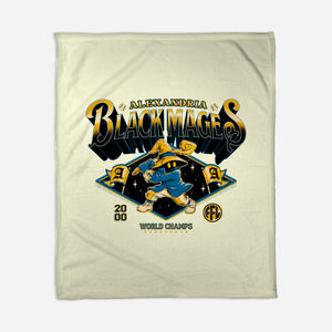 Go Black Mages-None-Fleece-Blanket-Hafaell