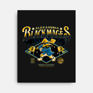 Go Black Mages-None-Stretched-Canvas-Hafaell