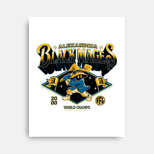 Go Black Mages-None-Stretched-Canvas-Hafaell