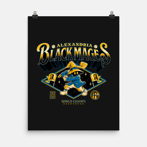 Go Black Mages-None-Matte-Poster-Hafaell