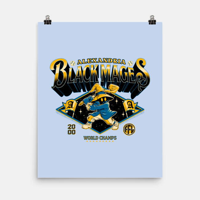 Go Black Mages-None-Matte-Poster-Hafaell