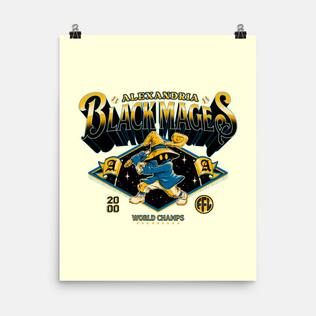 Go Black Mages-None-Matte-Poster-Hafaell