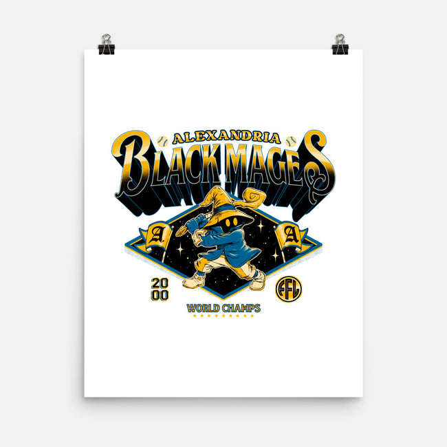 Go Black Mages-None-Matte-Poster-Hafaell
